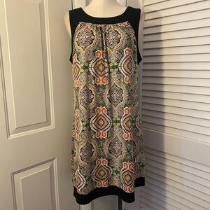 Style & Co. Multicolor Geometric Mini Dress- Size Large